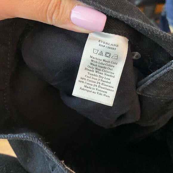 Everlane Ankle Black Skinny Jeans size 25 - Picture 10 of 10